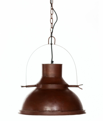 Fabrikslampa vintage - Antik brun