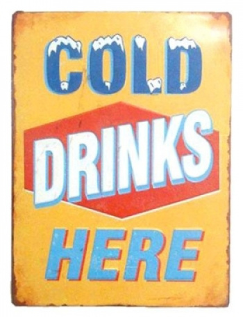 Skylt - Cold Drinks