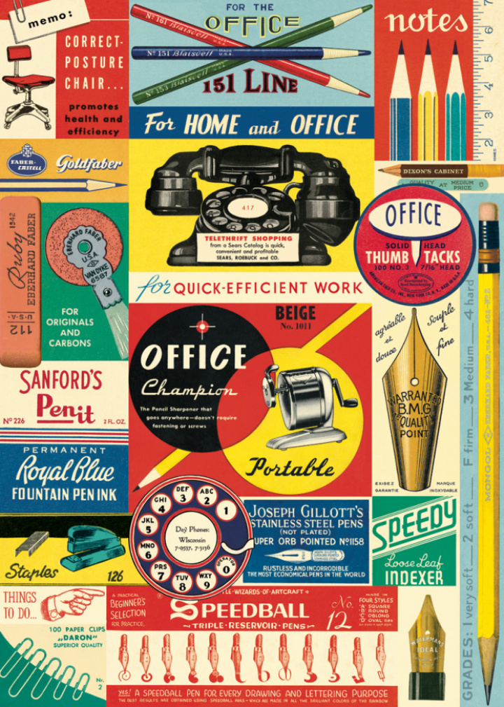 Poster - Vintage kontor